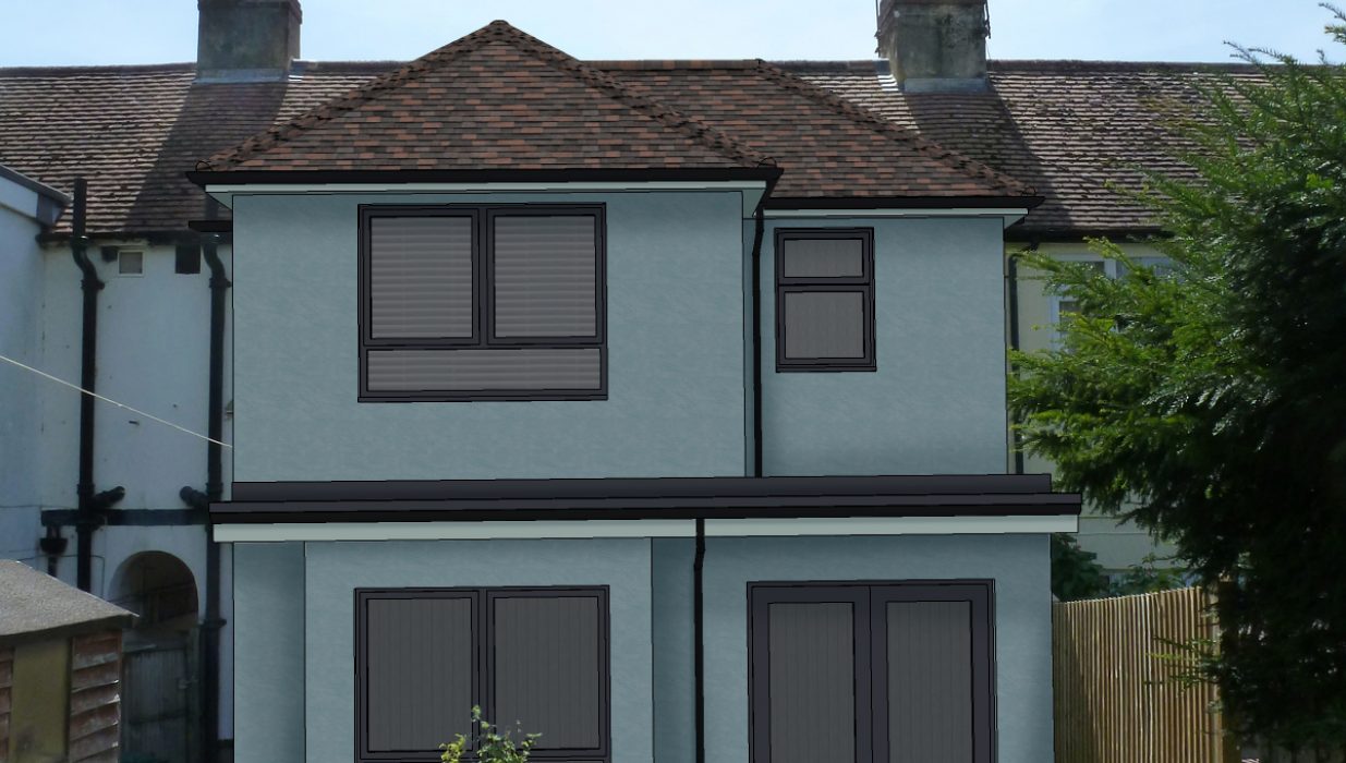 Approved 2-storey extension